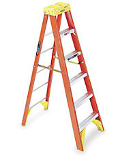 STABELA Fiberglass Ladder Single Work Tray 5 step 90344